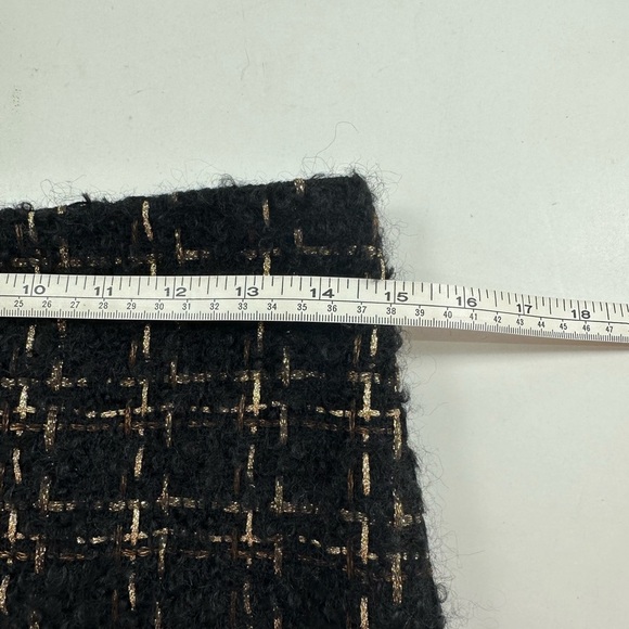 New J.McLaughlin Wool Blend Tweed Lined Pencil Skirt Size 2 - Picture 5 of 9